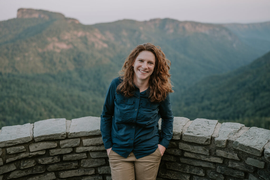 Portrait of Sparks in the Forest - Asheville Elopement Photographer